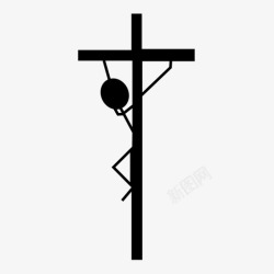 天主教徒耶稣基督十字架图标高清图片