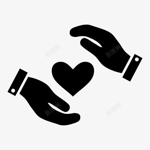 心脏护理护理双手舒适图标svg_新图网 https://ixintu.com 心脏保护 心脏护理 情人节庆祝 护理双手 舒适 覆盖