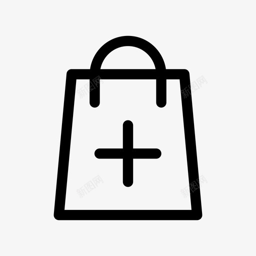 添加产品包购买图标svg_新图网 https://ixintu.com 产品促销 包 添加产品 购买 购物