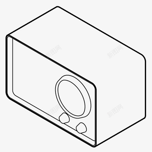 收音机音乐调谐器电台图标svg_新图网 https://ixintu.com 复古 复古收音机 收音机 晶体管 电台 音乐调谐器