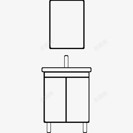 松霖浴室柜600svg_新图网 https://ixintu.com 松霖浴室柜600