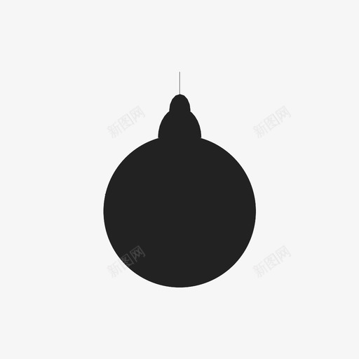 圣诞饰品球圆形图标svg_新图网 https://ixintu.com 圆形 圣诞老人 圣诞饰品 球