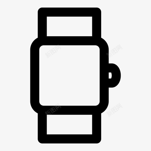 智能手表时钟数字图标svg_新图网 https://ixintu.com 手动 数字 时钟 智能手表