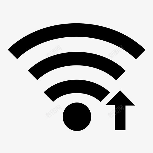wifi输出共享信号图标svg_新图网 https://ixintu.com wifi输出 信号 共享