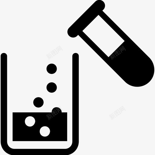 化学品烧杯实验室图标svg_新图网 https://ixintu.com 化学品 实验室 样品 烧杯 科学技术符号集 试管