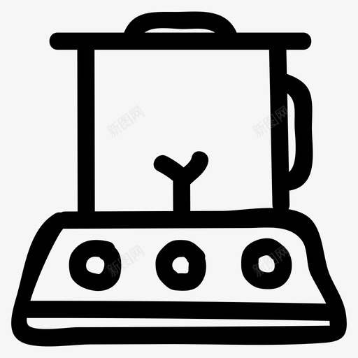 果汁搅拌机设备图标svg_新图网 https://ixintu.com 厨房 提取器 搅拌机 果汁 电子手绘图标 设备