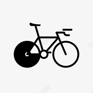 计时自行车航空自行车赛车图标图标