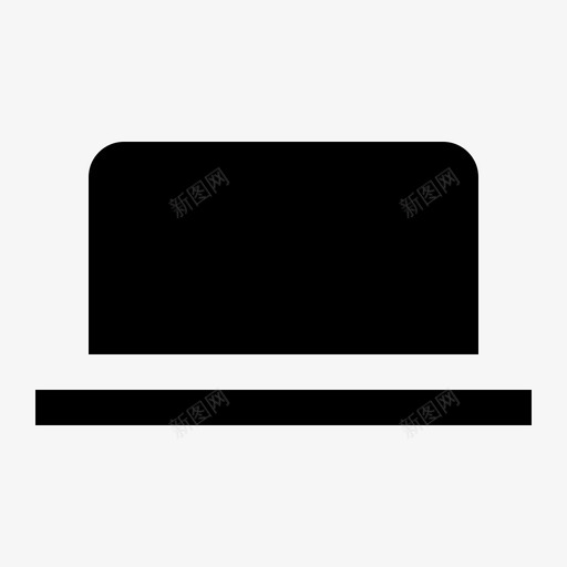 笔记本电脑苹果设备图标svg_新图网 https://ixintu.com 基本工具 工具 笔记本电脑 苹果 设备