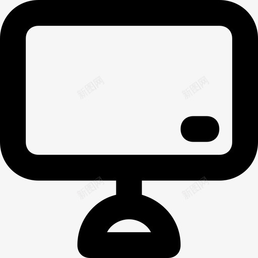 显示器电脑显示屏图标svg_新图网 https://ixintu.com lcd led 显示器 显示屏 电子产品平滑线条图标 电脑 电视