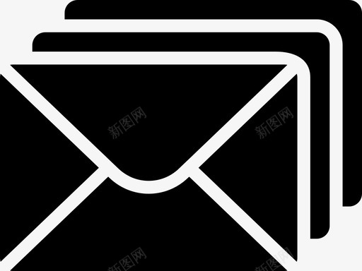 堆叠信封信件邮件图标svg_新图网 https://ixintu.com smashicons邮件实心 信件 堆叠信封 消息 邮件