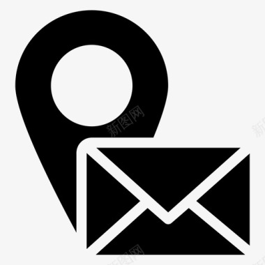 电子邮件全球定位系统位置图标图标