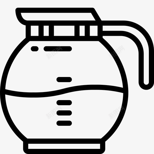 咖啡壶设备过滤图标svg_新图网 https://ixintu.com 厨房 厨房物品轮廓 咖啡壶 设备 过滤