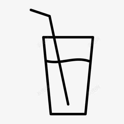 饮用玻璃杯苏打水图标svg_新图网 https://ixintu.com 水 玻璃杯 苏打水 软饮料 饮用