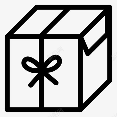 礼品盒礼物野餐和庆祝活动图标图标