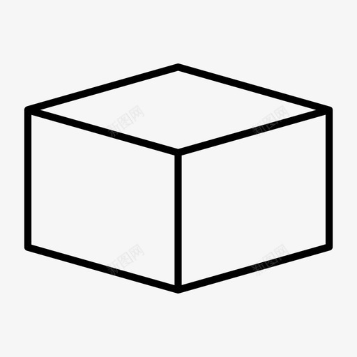 立方体盒子立方体形状图标svg_新图网 https://ixintu.com 盒子 空心立方体 立方体 立方体形状