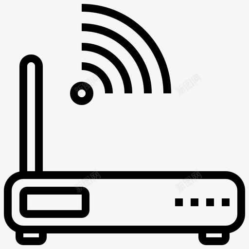 路由器设备技术图标svg_新图网 https://ixintu.com wifi 技术 技术设备 无线 设备 路由器