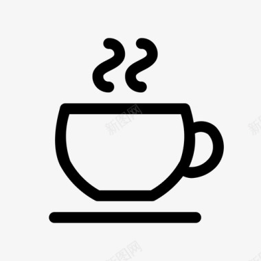 杯蒸咖啡热的图标图标