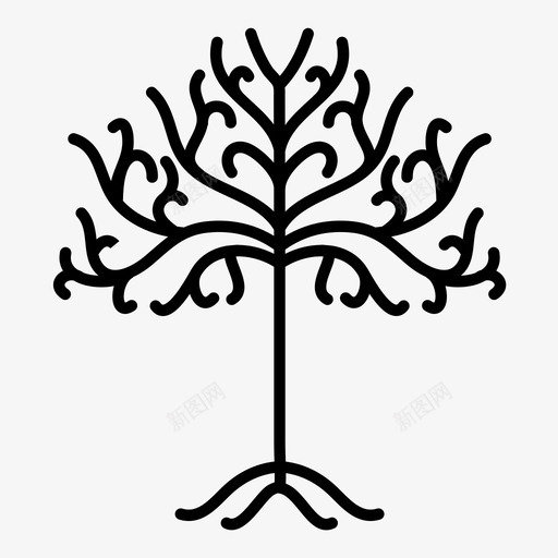 装饰树精致珠宝架图标svg_新图网 https://ixintu.com 珠宝架 精致 装饰品 装饰树