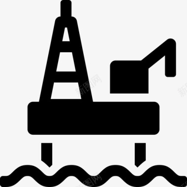 石油平台原油钻井图标图标