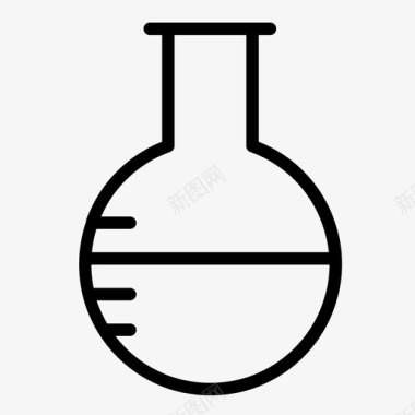 佛罗伦萨烧瓶化学科学图标图标