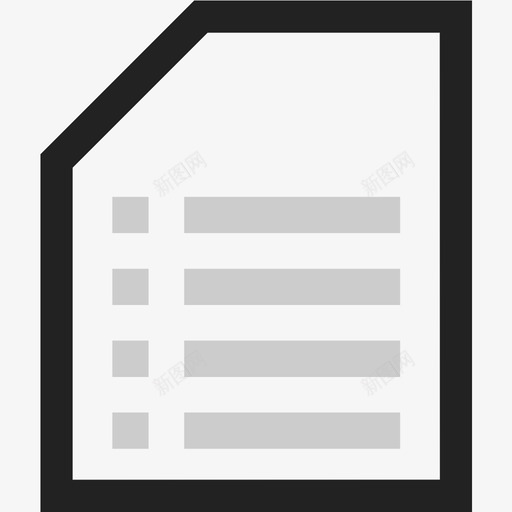 项目符号列表文档页存档文件图标svg_新图网 https://ixintu.com 存档 文件 文本 项目符号列表文档页
