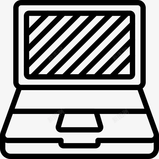 笔记本电脑关闭电脑设备图标svg_新图网 https://ixintu.com 办公室 办公设备概述 电脑 笔记本电脑关闭 设备