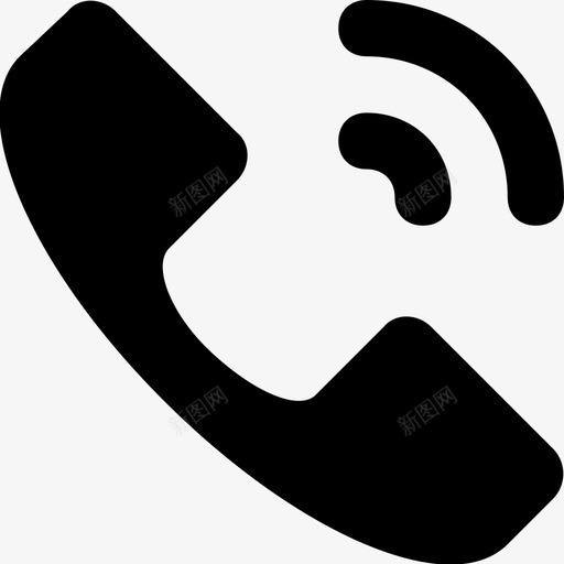 电话呼叫呼叫我们图标svg_新图网 https://ixintu.com 呼叫 呼叫我们 接收器 电话 网络和通信材料字形图标 通信 通话