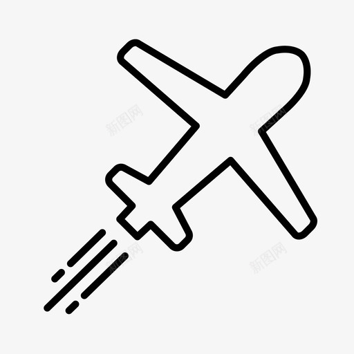 航空飞机机场图标svg_新图网 https://ixintu.com 度假 旅游 机场 航空 飞机