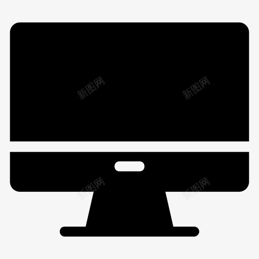 电脑显示器全屏图标svg_新图网 https://ixintu.com 全屏 显示器 电子产品符号图标 电脑 电视