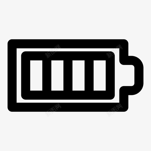 电池已满正在充电能量图标svg_新图网 https://ixintu.com 功率 正在充电 电池已满 能量