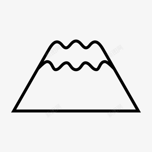 富士山标志性地标自然奇观图标svg_新图网 https://ixintu.com 地标轮廓图标集 富士山 标志性地标 自然奇观 象征性 顶峰