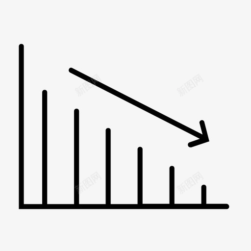 减少图表图表向下图表图标svg_新图网 https://ixintu.com 减少图表 向下图表 图表 折线图