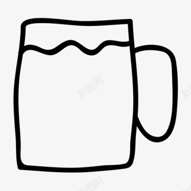 啤酒饮料玻璃杯图标图标