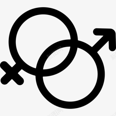 性别符号形状做我的情人图标图标