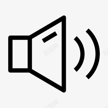 音乐扬声器图标图标
