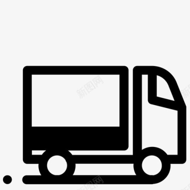 卡车包装运输图标图标