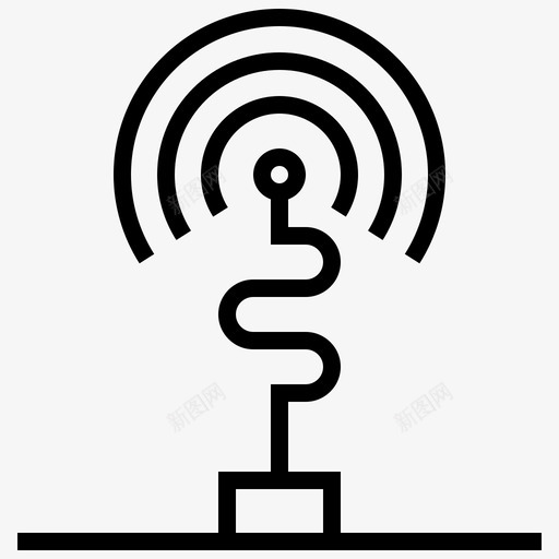 无线通信数据图标svg_新图网 https://ixintu.com wifi 数据 无线 网络 网络技术 通信