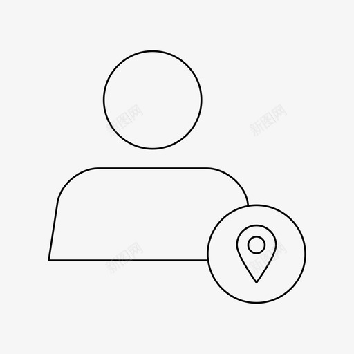 方向用户地图人图标svg_新图网 https://ixintu.com 人 你在这里 地图 方向用户