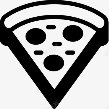 披萨食品意大利香肠图标图标