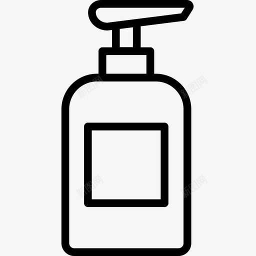 沐浴露浴室瓶子图标svg_新图网 https://ixintu.com 沐浴露 洗涤 浴室 浴室生产线 清洁 瓶子
