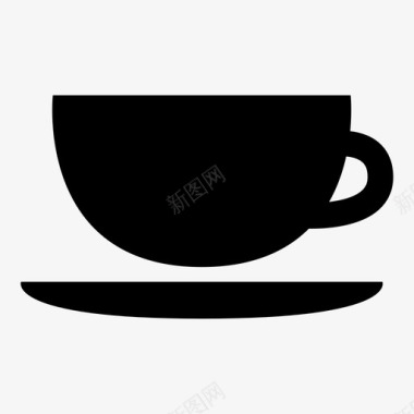 茶杯咖啡茶碟图标图标
