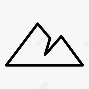 山双山自然图标图标