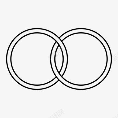 连锁戒指订婚戒指结婚戒指图标图标