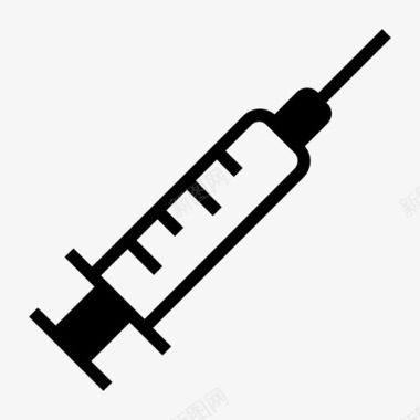 注射器注射疫苗图标图标