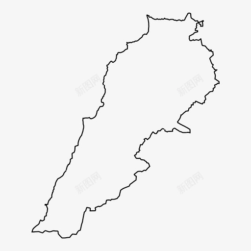 黎巴嫩地图贝鲁特雪松图标svg_新图网 https://ixintu.com 贝鲁特 轮廓图 雪松 黎巴嫩地图