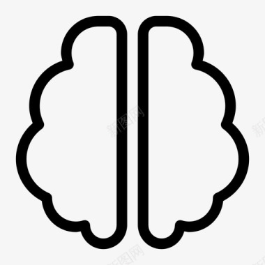 脑头人脑图标图标