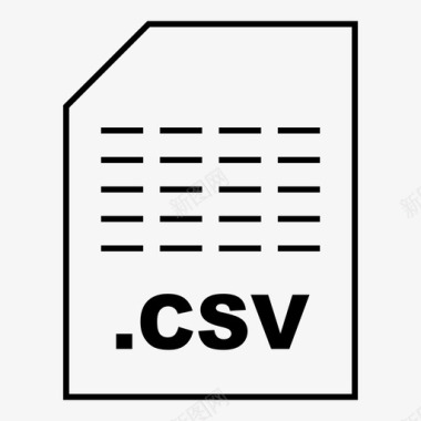 csv逗号分隔文件图标图标