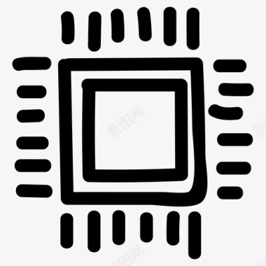 cpu台式机硬件图标图标