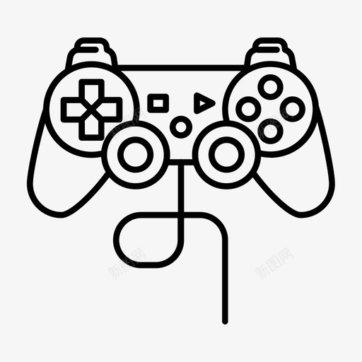 playstation控制器游戏100icons2017图标svg_新图网 https://ixintu.com 100icons2017 playstation控制器 游戏