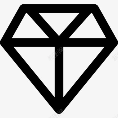 钻石时尚图标图标